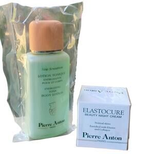 NEW Pierre Anton Paris CREME DE NUIT + TONIQUE Face Moisturizer Cream & Toner